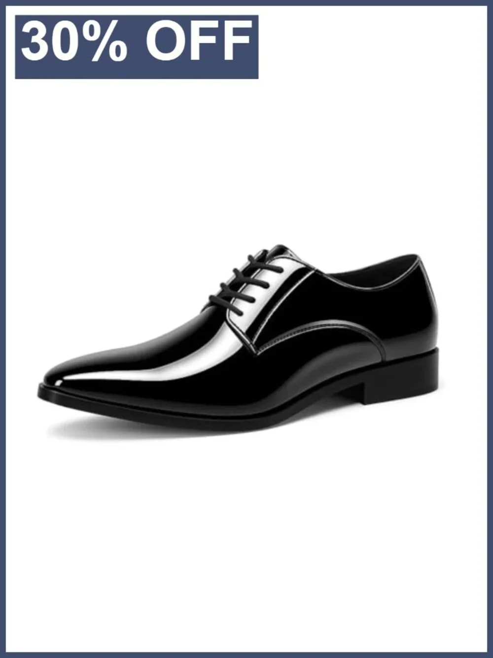 Mens Patent Leather Oxford Dress Shoes Formal Wedding Tuxedo Lace-Up